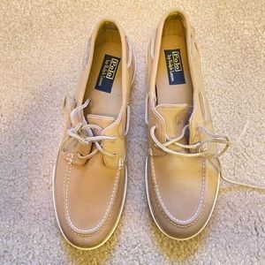 Cream Canvas Polo Shoes